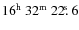 $\rm 16^h~32^m~22\hbox{$.\!\!^{\rm s}$ }6$
