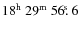 $\rm 18^h~29^m~56\hbox{$.\!\!^{\rm s}$ }6$