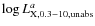 $\log L_{\rm X, 0.3-10, unabs}^a$