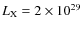 $L_{\rm X} = 2\times 10^{29}$