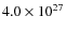 $4.0\times 10^{27}$