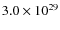 $3.0\times 10^{29}$
