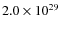 $2.0\times 10^{29}$