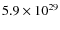 $5.9\times 10^{29}$