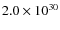 $2.0\times 10^{30}$