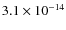 $3.1\times 10^{-14}$