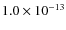 $1.0\times 10^{-13}$