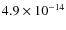 $4.9\times 10^{-14}$