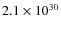 $2.1\times 10^{30}$