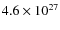 $4.6\times 10^{27}$