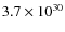 $3.7\times 10^{30}$