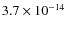 $3.7\times 10^{-14}$