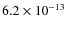 $6.2\times 10^{-13}$
