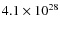 $4.1\times 10^{28}$