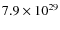 $7.9\times 10^{29}$