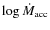 $\log \dot{M}_{\rm acc}$