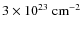 $3\times 10^{23}~{\rm cm}^{-2}$