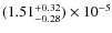 $(1.51^{+0.32}_{-0.28})\times10^{-5}$