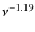 $\nu^{-1.19}$