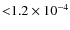 ${<}1.2 \times 10^{-4}$