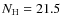 $Nx{\rm H}=21.5$