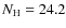 $Nx{\rm H}=24.2$