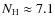 $Nx{\rm H} \approx 7.1$