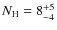 $Nx{\rm H}=8^{+5}x{-4}$