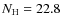 $Nx{\rm H}=22.8$