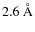 $2.6~\AA$