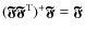 $({\vec{{\mathfrak F}}}{\vec{{\mathfrak F}}}^{\rm T})^+ {\vec{{\mathfrak F}}}= {\vec{{\mathfrak F}}}$