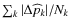 $\sum_k \vert \Delta \widehat p_k \vert / N_k$