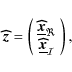 \begin{displaymath}%
{\vec{\widehat z}}= \left(
\begin{array}{c}
\underline{\vec...
...derline{\vec{\widehat{{x}}}}_{\mathcal{I}}
\end{array}\right),
\end{displaymath}