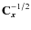 $\Cb_{{\vec x}}^{-1/2}$