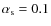 $\alpha _{\rm s}=0.1$