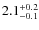 $\rm 2.1^{+0.2}_{-0.1}$
