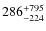 $\rm 286_{-224}^{+795}$