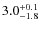 $\rm 3.0_{-1.8}^{+0.1}$