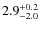 $\rm 2.9_{-2.0}^{+0.2}$