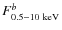 $F_{\rm0.5-10~keV}^{b}$