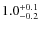$\rm 1.0^{+0.1}_{-0.2}$