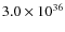 $3.0\times10^{36}$