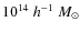 $10^{14}~h^{-1}~M_\odot $
