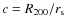 $c=R_{200}/r_{\rm s}$