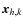 $\vec x_{h,k}$