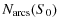 $\displaystyle N_{\rm arcs}(S_0)$