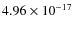 $4.96\times10^{-17}$