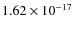 $1.62\times10^{-17}$