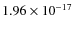 $1.96\times10^{-17}$