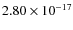 $2.80\times10^{-17}$